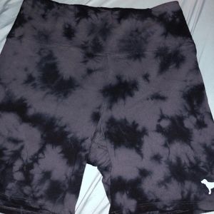VS Pink Blue Tie Dye Biker Shorts Brand New
